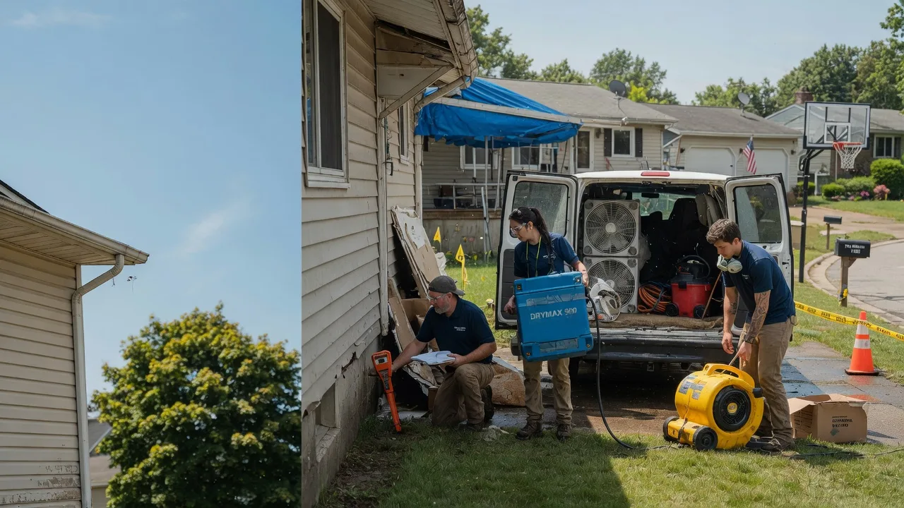 Ceiling Leak Cleanup in Harrison Township, MI near me